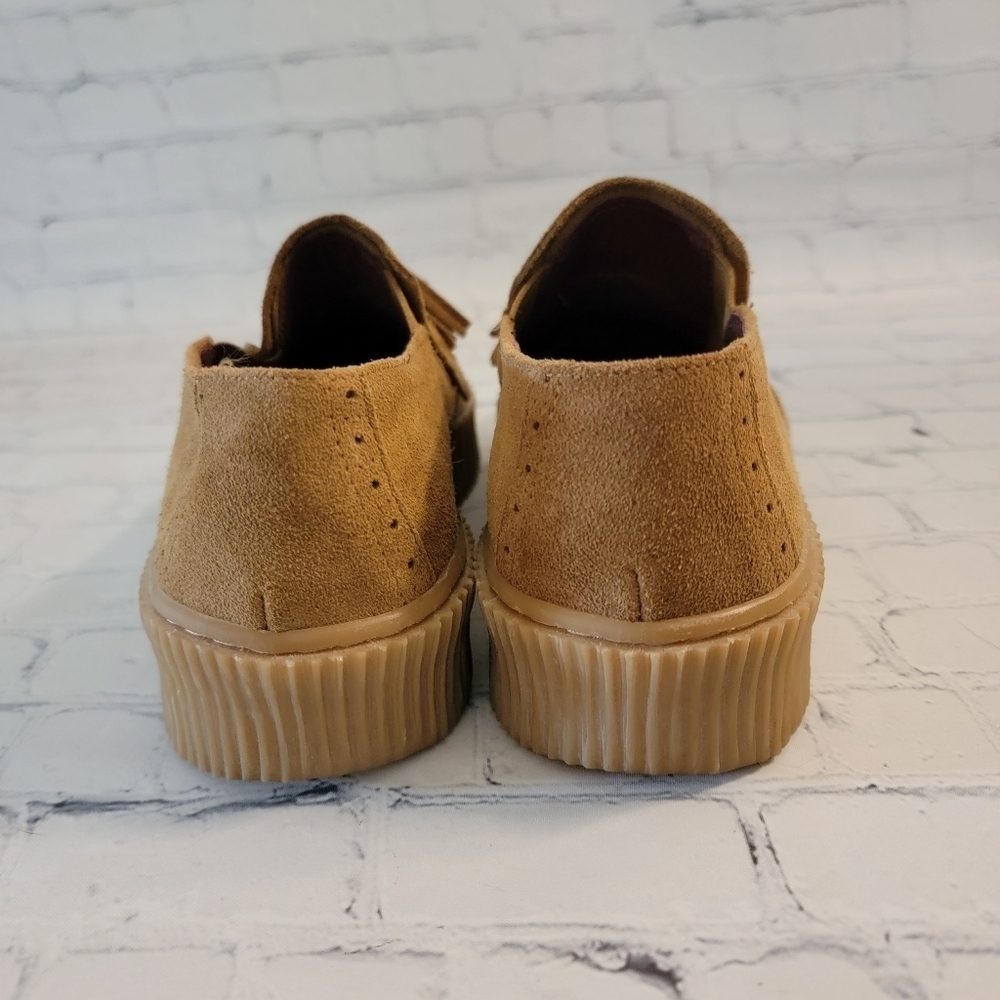 Oxigeno Slip On Suede Chunky  Tassle Shoes Size 39 - Picture 3 of 9
